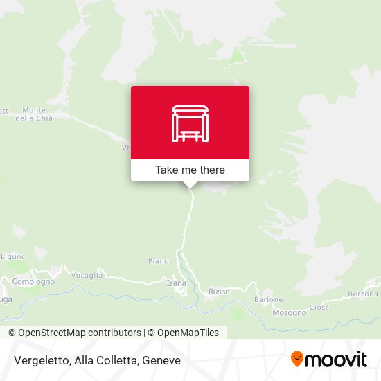 Vergeletto, Alla Colletta map