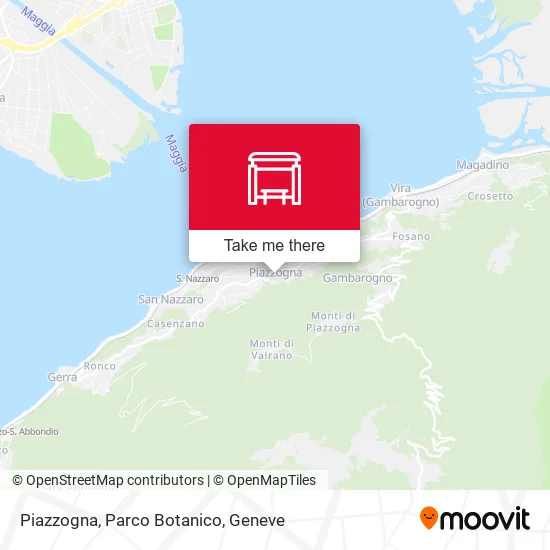 Piazzogna, Parco Botanico plan