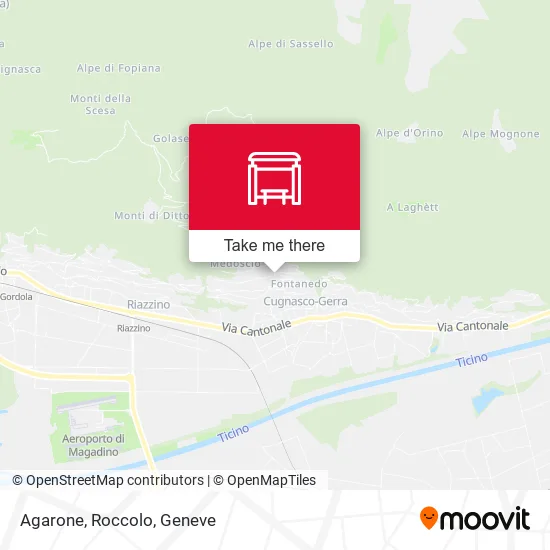 Agarone, Roccolo map
