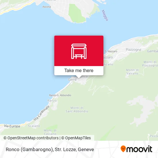 Ronco (Gambarogno), Str. Lozze map