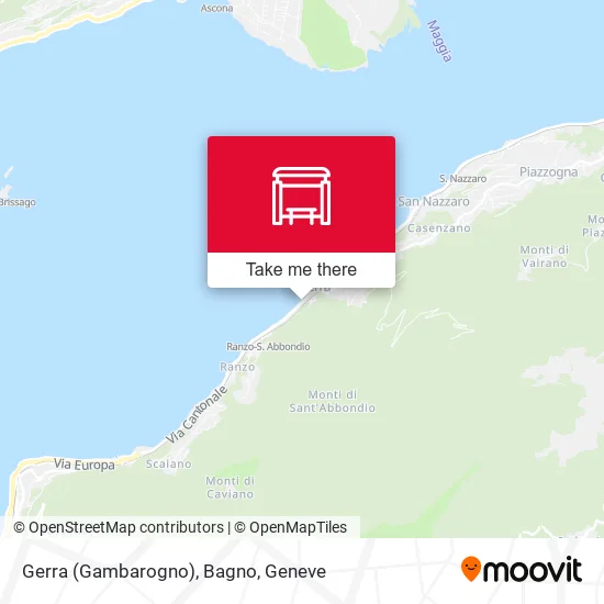 Gerra (Gambarogno), Bagno map