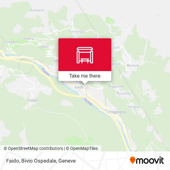 Faido, Bivio Ospedale map