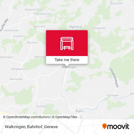 Walkringen, Bahnhof map