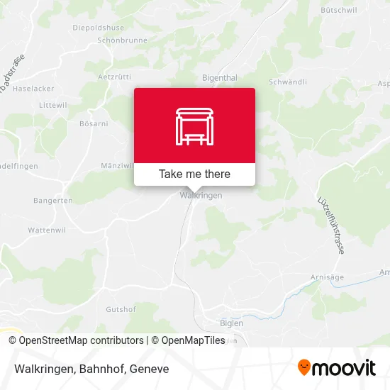 Walkringen, Bahnhof map