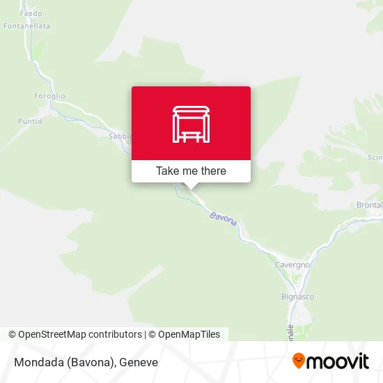 Mondada (Bavona) map