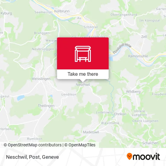 Neschwil, Post map