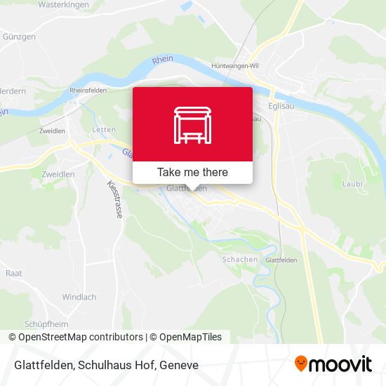 Glattfelden, Schulhaus Hof map