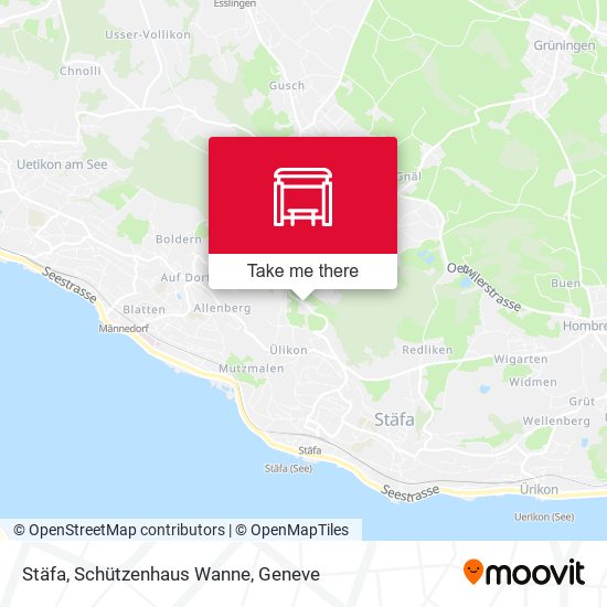 Stäfa, Schützenhaus Wanne map