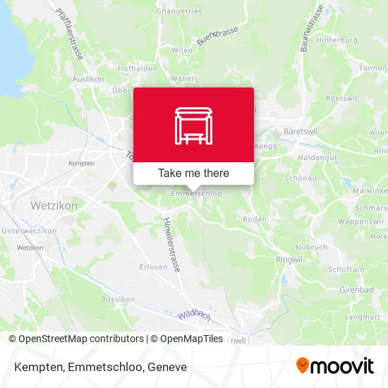 Kempten, Emmetschloo map