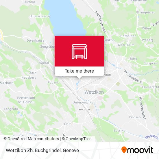 Wetzikon Zh, Buchgrindel map