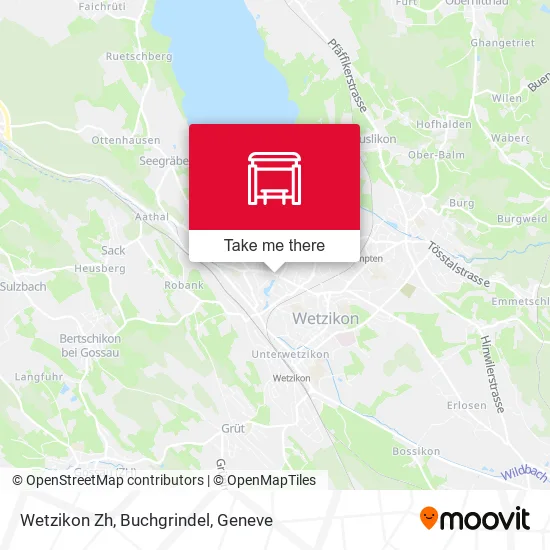 Wetzikon Zh, Buchgrindel map