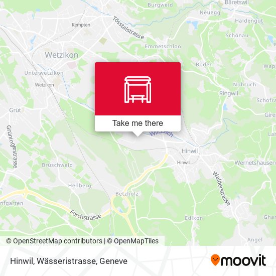 Hinwil, Wässeristrasse map
