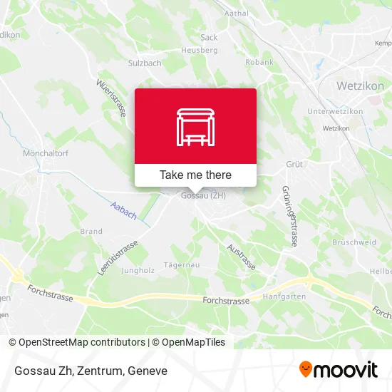 Gossau Zh, Zentrum map