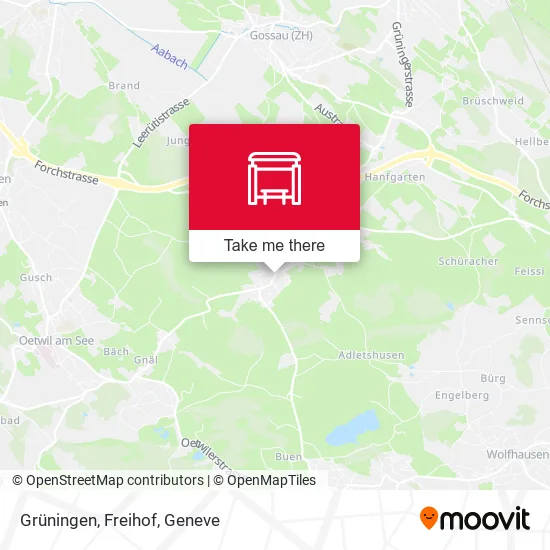 Grüningen, Freihof map