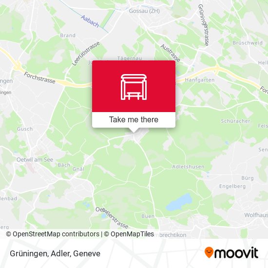 Grüningen, Adler map