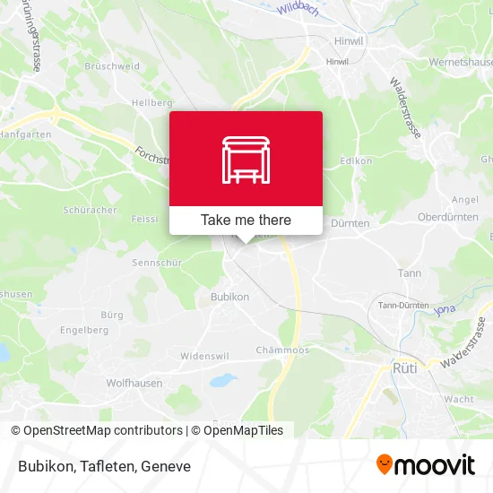 Bubikon, Tafleten map