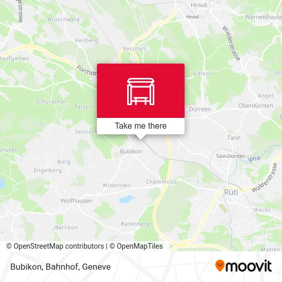 Bubikon, Bahnhof map