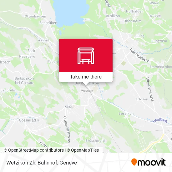 Wetzikon Zh, Bahnhof map