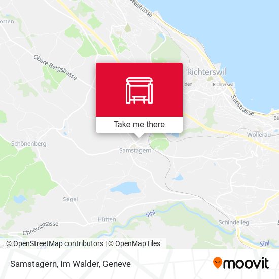 Samstagern, Im Walder map