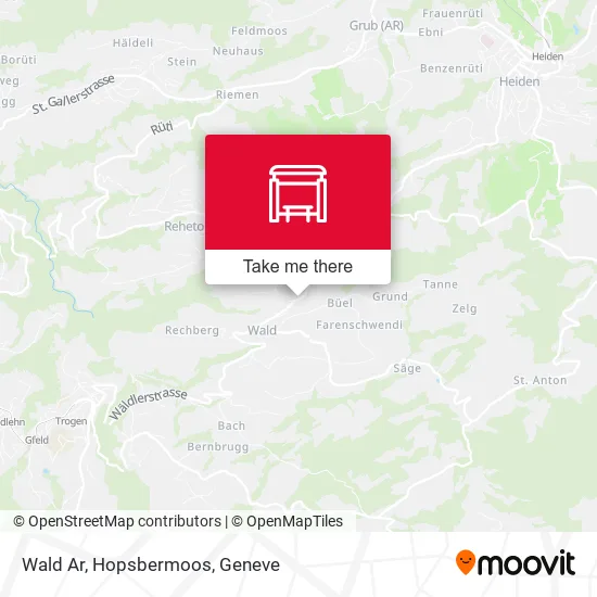 Wald Ar, Hopsbermoos map