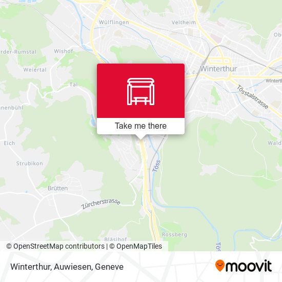 Winterthur, Auwiesen map