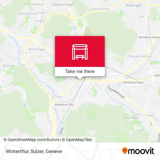 Winterthur, Sulzer map