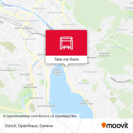 Zürich, Opernhaus map