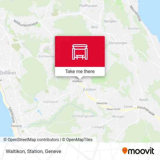 Waltikon, Station map
