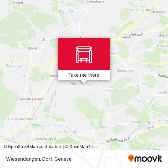 Wiesendangen, Dorf map