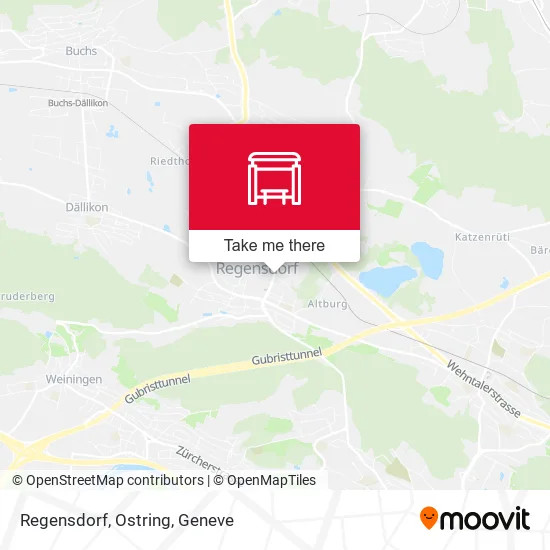 Regensdorf, Ostring map