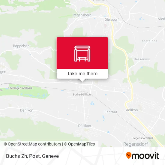 Buchs Zh, Post map
