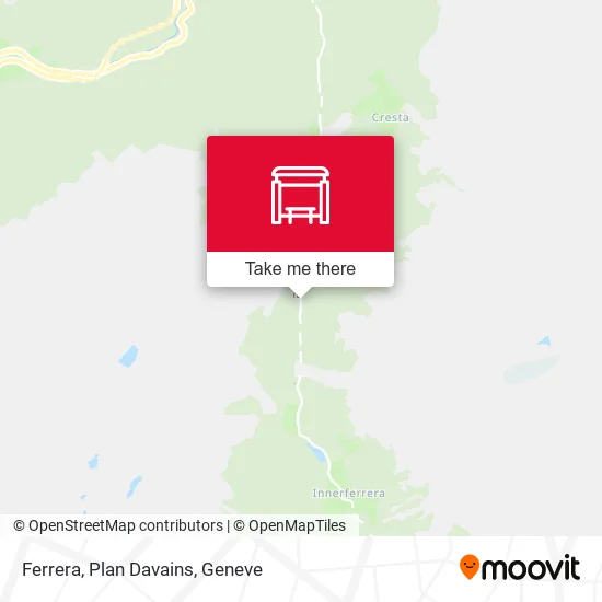 Ferrera, Plan Davains map