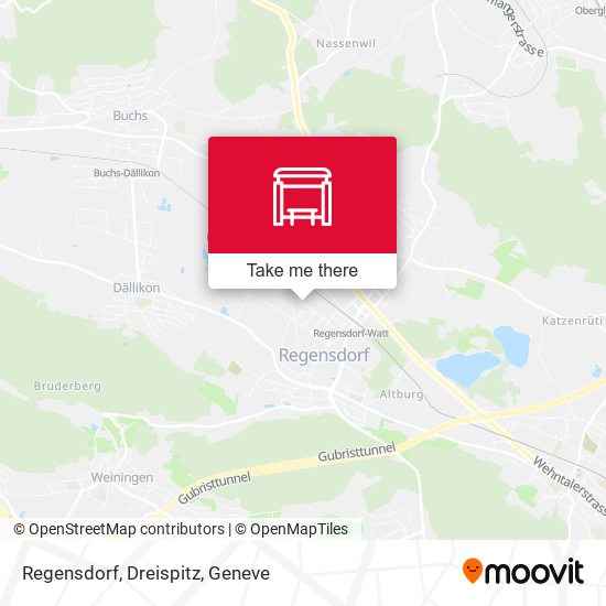 Regensdorf, Dreispitz map
