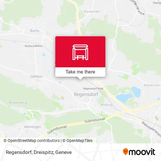 Regensdorf, Dreispitz map