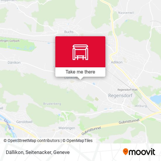 Dällikon, Seitenacker map