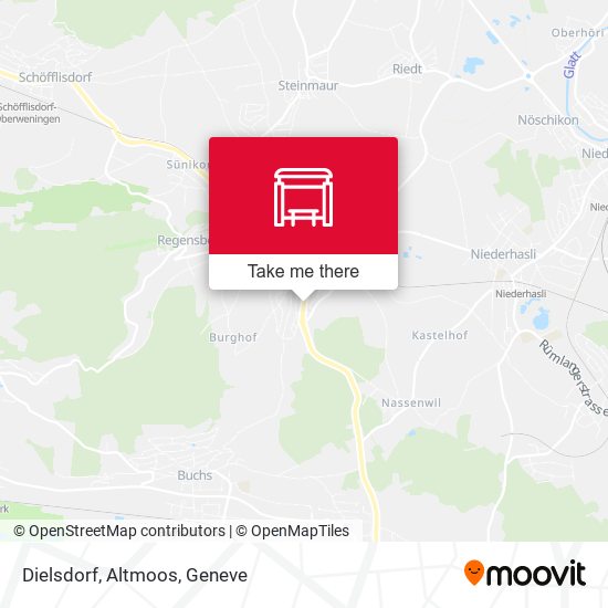 Dielsdorf, Altmoos map
