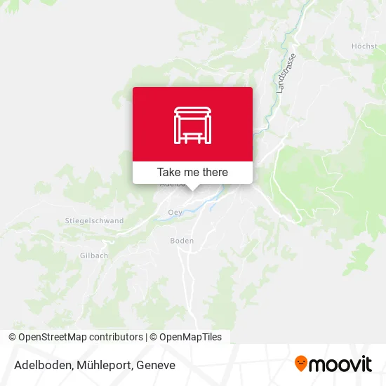 Adelboden, Mühleport map