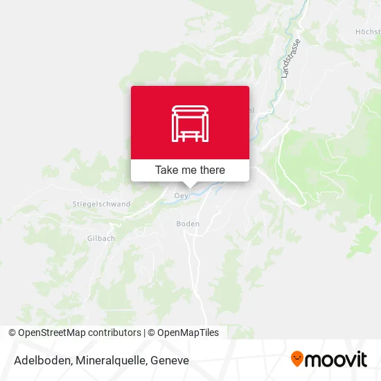Adelboden, Mineralquelle map