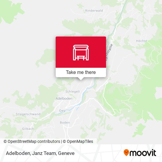 Adelboden, Janz Team map