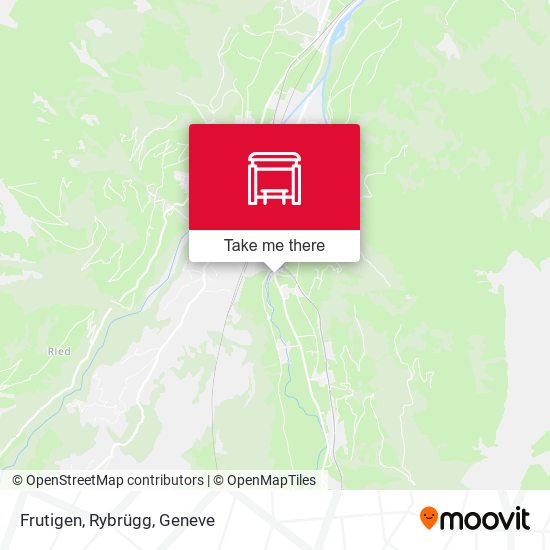 Frutigen, Rybrügg map
