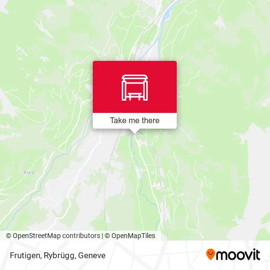 Frutigen, Rybrügg map