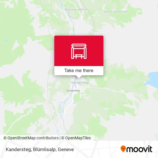 Kandersteg, Blümlisalp map