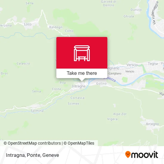 Intragna, Ponte map