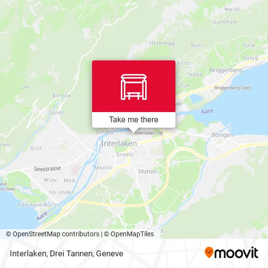 Interlaken, Drei Tannen map
