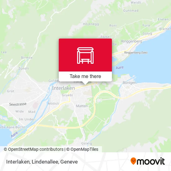 Interlaken, Lindenallee map