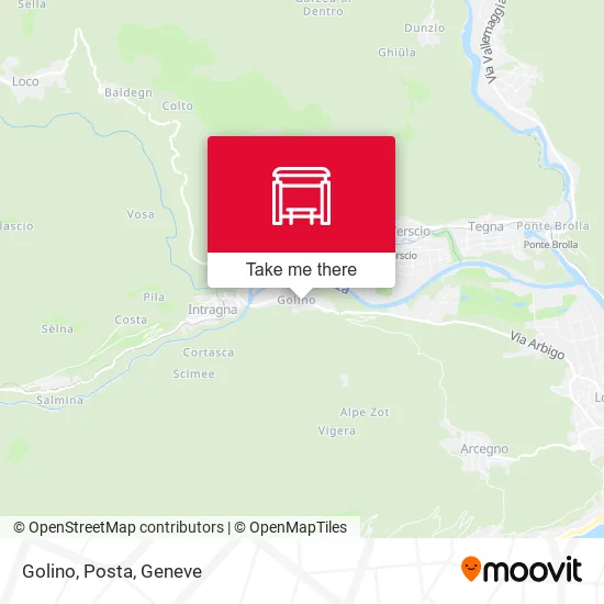 Golino, Posta map