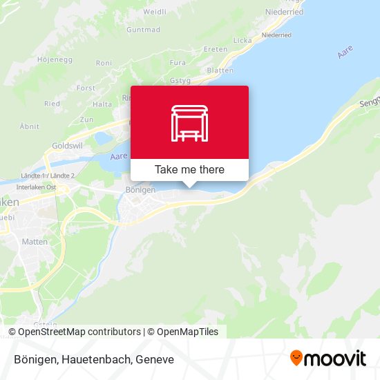 Bönigen, Hauetenbach map