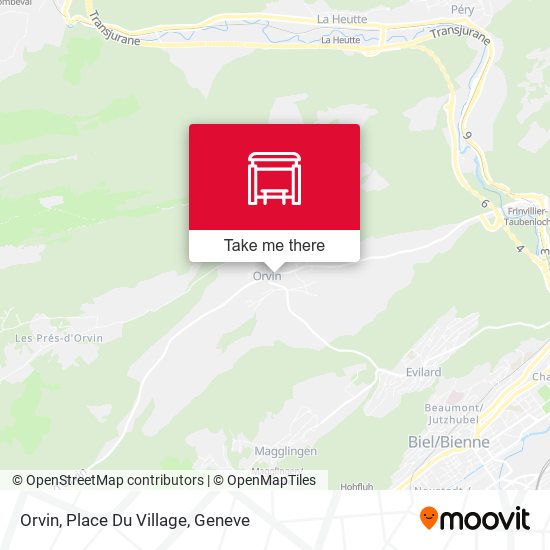 Orvin, Place Du Village map