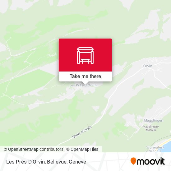 Les Prés-D'Orvin, Bellevue map