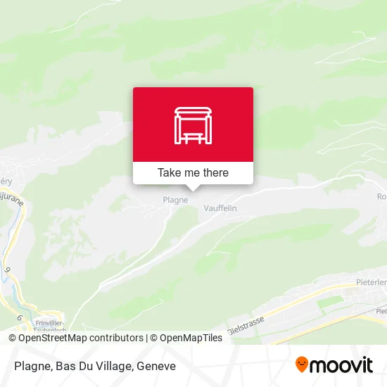Plagne, Bas Du Village map